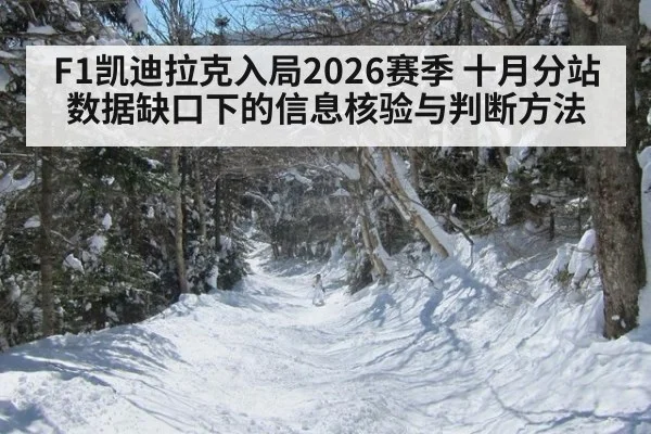 F1凯迪拉克入局2026赛季 十月分站数据缺口下的信息核验与判断方法